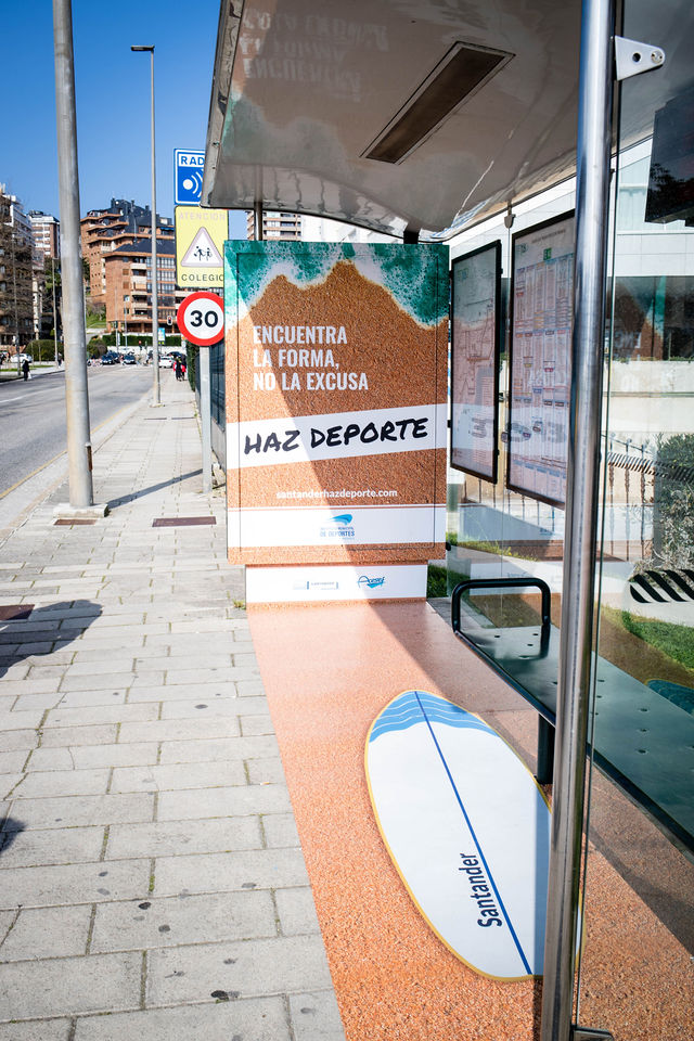 Campaña de publicidad exterior en Santander "Santander Haz Deporte"