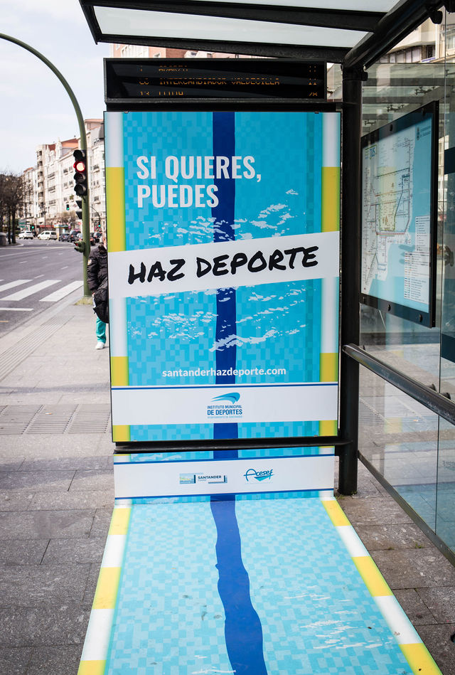 Campaña de publicidad exterior en Santander "Santander Haz Deporte"