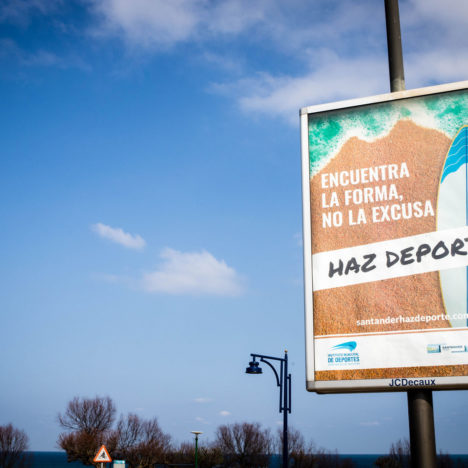 Campaña de publicidad exterior en Santander "Santander Haz Deporte"