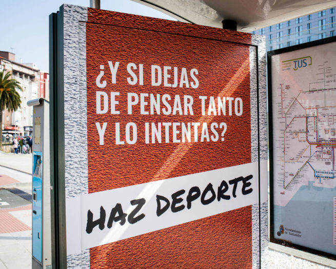 Campaña de publicidad exterior en Santander "Santander Haz Deporte"